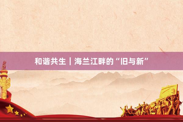 和谐共生｜海兰江畔的“旧与新”
