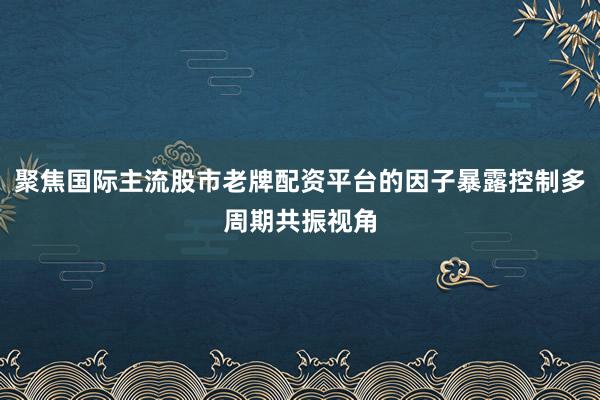 聚焦国际主流股市老牌配资平台的因子暴露控制多周期共振视角