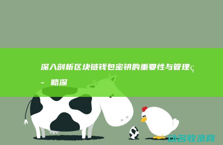 深入剖析区块链钱包密钥的重要性与管理策略 (深入剖析区块链工作)